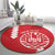 Custom Tahiti Football Round Carpet Go Toa Aito