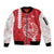 Custom Tahiti Football Sleeve Zip Bomber Jacket Go Toa Aito