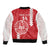 Custom Tahiti Football Sleeve Zip Bomber Jacket Go Toa Aito