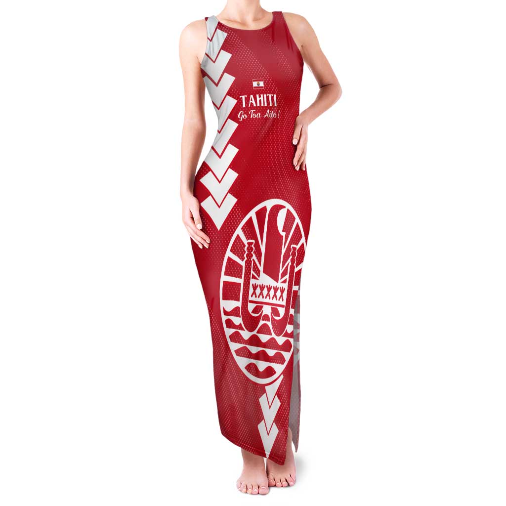 Custom Tahiti Football Tank Maxi Dress Go Toa Aito