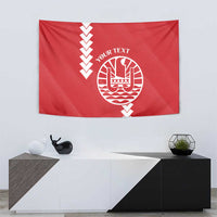 Custom Tahiti Football Tapestry Go Toa Aito LT14 - Polynesian Pride