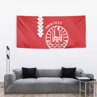 Custom Tahiti Football Tapestry Go Toa Aito LT14 - Polynesian Pride