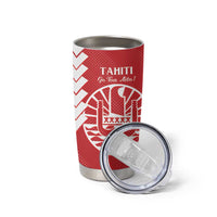 Custom Tahiti Football Tumbler Cup Go Toa Aito LT14 - Polynesian Pride