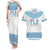 Custom Fiji Tapa Football Couples Matching Tank Maxi Dress and Hawaiian Shirt Go Bula Boy!