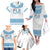 Custom Fiji Tapa Football Family Matching Off The Shoulder Long Sleeve Dress and Hawaiian Shirt Go Bula Boy!