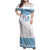 Custom Fiji Tapa Football Family Matching Off Shoulder Maxi Dress and Hawaiian Shirt Go Bula Boy!