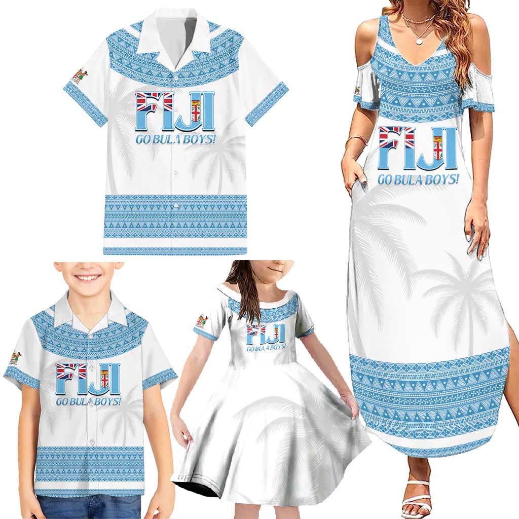 Custom Fiji Tapa Football Family Matching Summer Maxi Dress and Hawaiian Shirt Go Bula Boy!