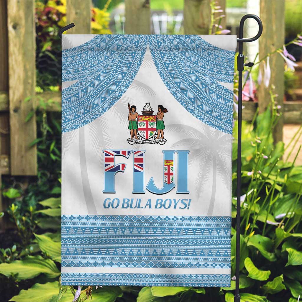 Fiji Tapa Football Garden Flag Go Bula Boy! LT14 Garden Flag White - Polynesian Pride