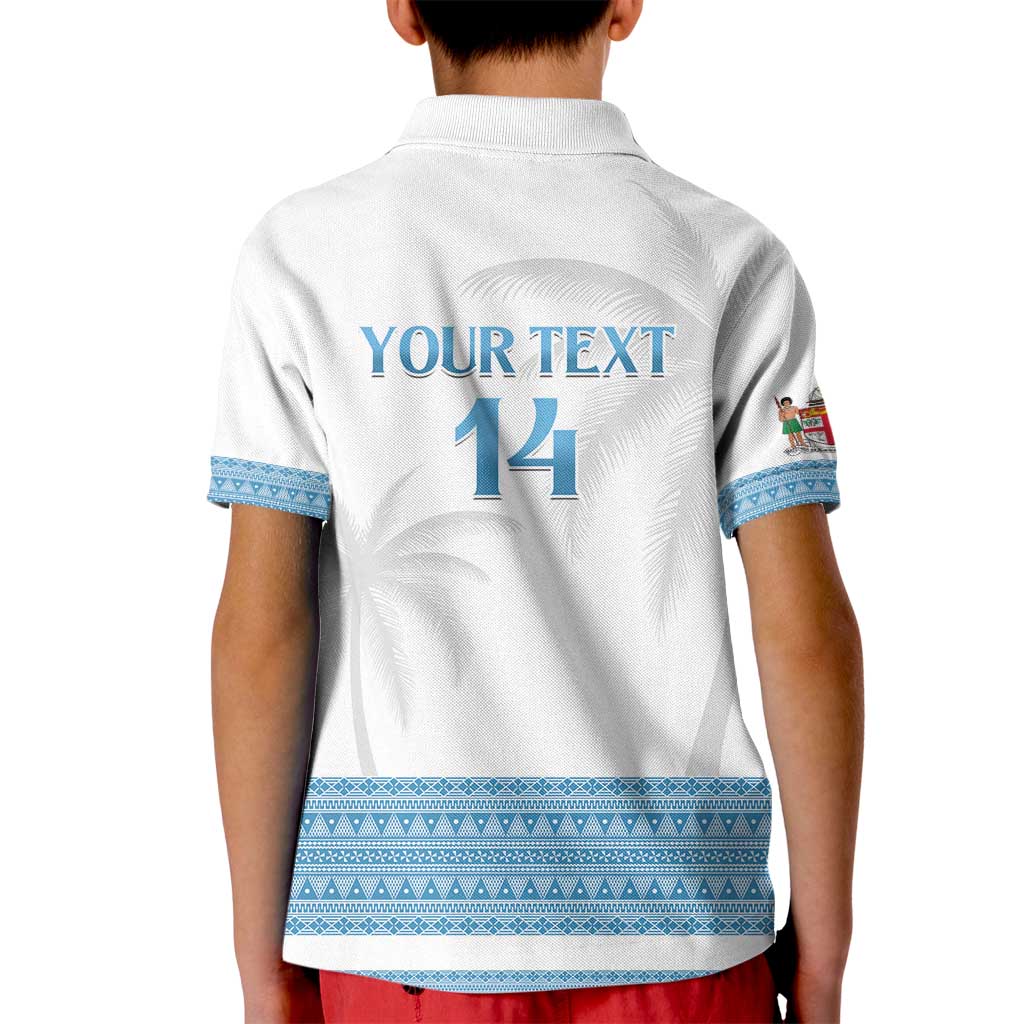 Custom Fiji Tapa Football Kid Polo Shirt Go Bula Boy! LT14 - Polynesian Pride