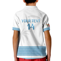 Custom Fiji Tapa Football Kid Polo Shirt Go Bula Boy! LT14 - Polynesian Pride