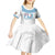 Custom Fiji Tapa Football Kid Short Sleeve Dress Go Bula Boy!