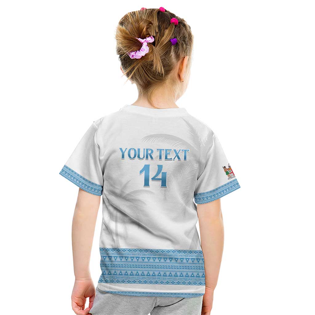 Custom Fiji Tapa Football Kid T Shirt Go Bula Boy! LT14 - Polynesian Pride