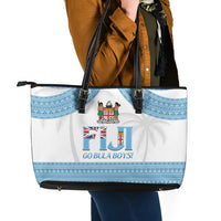Fiji Tapa Football Leather Tote Bag Go Bula Boy! LT14 - Polynesian Pride
