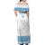 Custom Fiji Tapa Football Off Shoulder Maxi Dress Go Bula Boy!