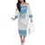 Custom Fiji Tapa Football Off The Shoulder Long Sleeve Dress Go Bula Boy!