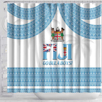 Fiji Tapa Football Shower Curtain Go Bula Boy! LT14 - Polynesian Pride