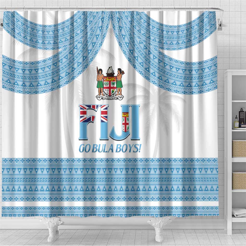 Fiji Tapa Football Shower Curtain Go Bula Boy! LT14 - Polynesian Pride