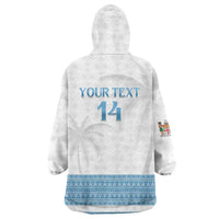 Custom Fiji Tapa Football Wearable Blanket Hoodie Go Bula Boy! LT14 - Polynesian Pride