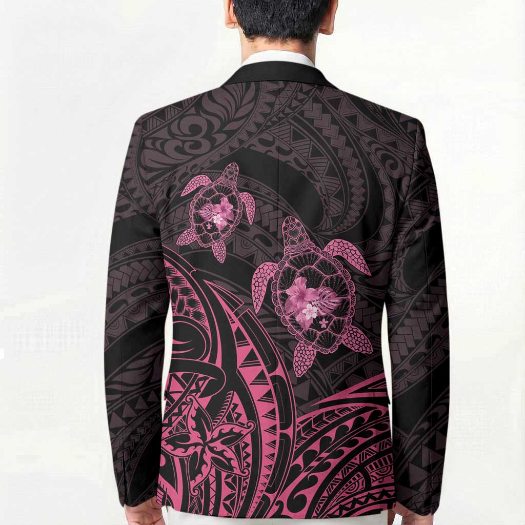Pink Black Polynesia Floral Sea Turtle Blazer LT14 - Polynesian Pride