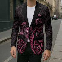 Pink Black Polynesia Floral Sea Turtle Blazer LT14 - Polynesian Pride