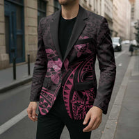 Pink Black Polynesia Floral Sea Turtle Blazer LT14 - Polynesian Pride