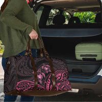 Pink Black Polynesia Floral Sea Turtle Travel Bag LT14 - Polynesian Pride