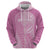 Custom New Zealand Silver Fern Rugby 2025 Zip Hoodie All Black Aotearoa Maori Pink