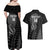 Custom New Zealand Silver Fern Rugby 2025 Couples Matching Off Shoulder Maxi Dress and Hawaiian Shirt Go Champions Aotearoa Maori Black