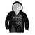 Custom New Zealand Silver Fern Rugby 2025 Kid Hoodie Go Champions Aotearoa Maori Black