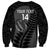 Custom New Zealand Silver Fern Rugby 2025 Sweatshirt Go Champions Aotearoa Maori Black