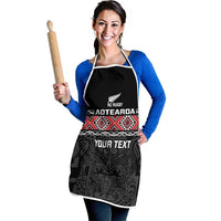 Custom New Zealand Silver Fern Rugby Apron All Black Maori Taniko Pattern LT14 - Polynesian Pride