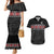 Custom New Zealand Silver Fern Rugby Couples Matching Mermaid Dress and Hawaiian Shirt All Black Maori Taniko Pattern