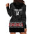 Custom New Zealand Silver Fern Rugby Hoodie Dress All Black Maori Taniko Pattern