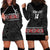 Custom New Zealand Silver Fern Rugby Hoodie Dress All Black Maori Taniko Pattern