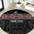 Custom New Zealand Silver Fern Rugby Round Carpet All Black Maori Taniko Pattern