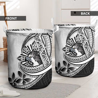Philippines Eagle Sun Laundry Basket Filipino Agila Polynesian Tattoo Black Color LT14 - Polynesian Pride