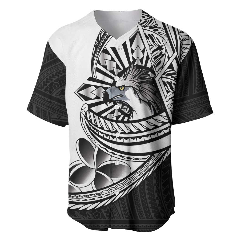Philippines Eagle Sun Baseball Jersey Filipino Agila Polynesian Tattoo Black Color LT14 Black - Polynesian Pride