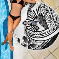 Philippines Eagle Sun Beach Blanket Filipino Agila Polynesian Tattoo Black Color LT14 - Polynesian Pride