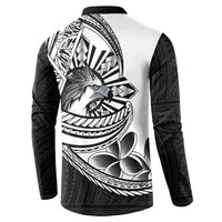 Philippines Eagle Sun Button Sweatshirt Filipino Agila Polynesian Tattoo Black Color LT14 - Polynesian Pride