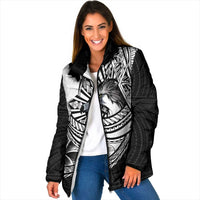 Philippines Eagle Sun Padded Jacket Filipino Agila Polynesian Tattoo Black Color LT14 Women Black - Polynesian Pride