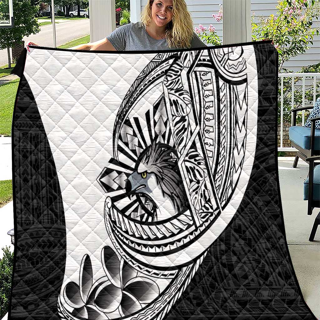 Philippines Eagle Sun Quilt Filipino Agila Polynesian Tattoo Black Color LT14 Black - Polynesian Pride