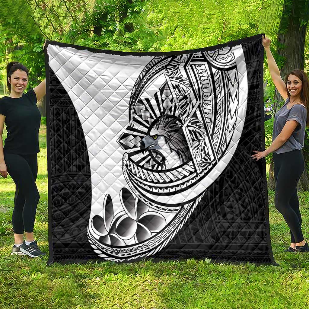 Philippines Eagle Sun Quilt Filipino Agila Polynesian Tattoo Black Color LT14 - Polynesian Pride