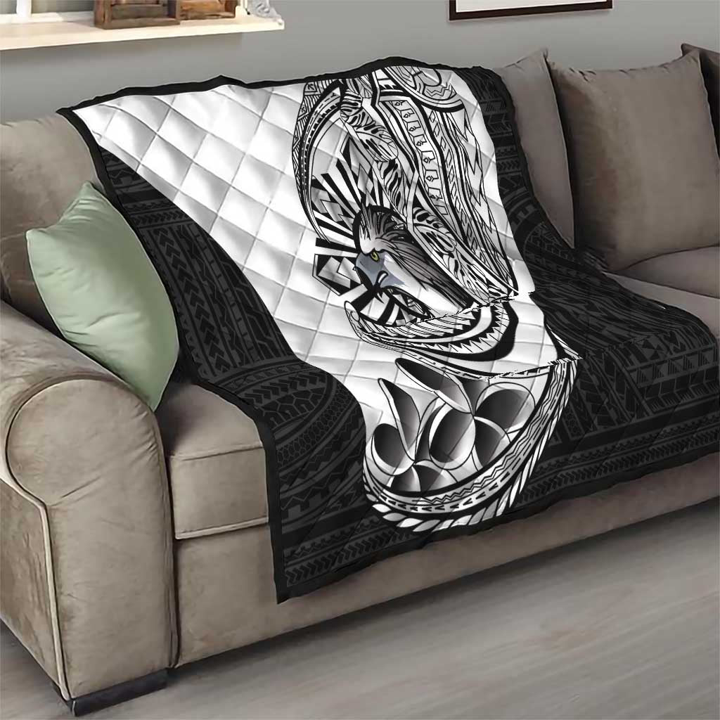 Philippines Eagle Sun Quilt Filipino Agila Polynesian Tattoo Black Color LT14 - Polynesian Pride