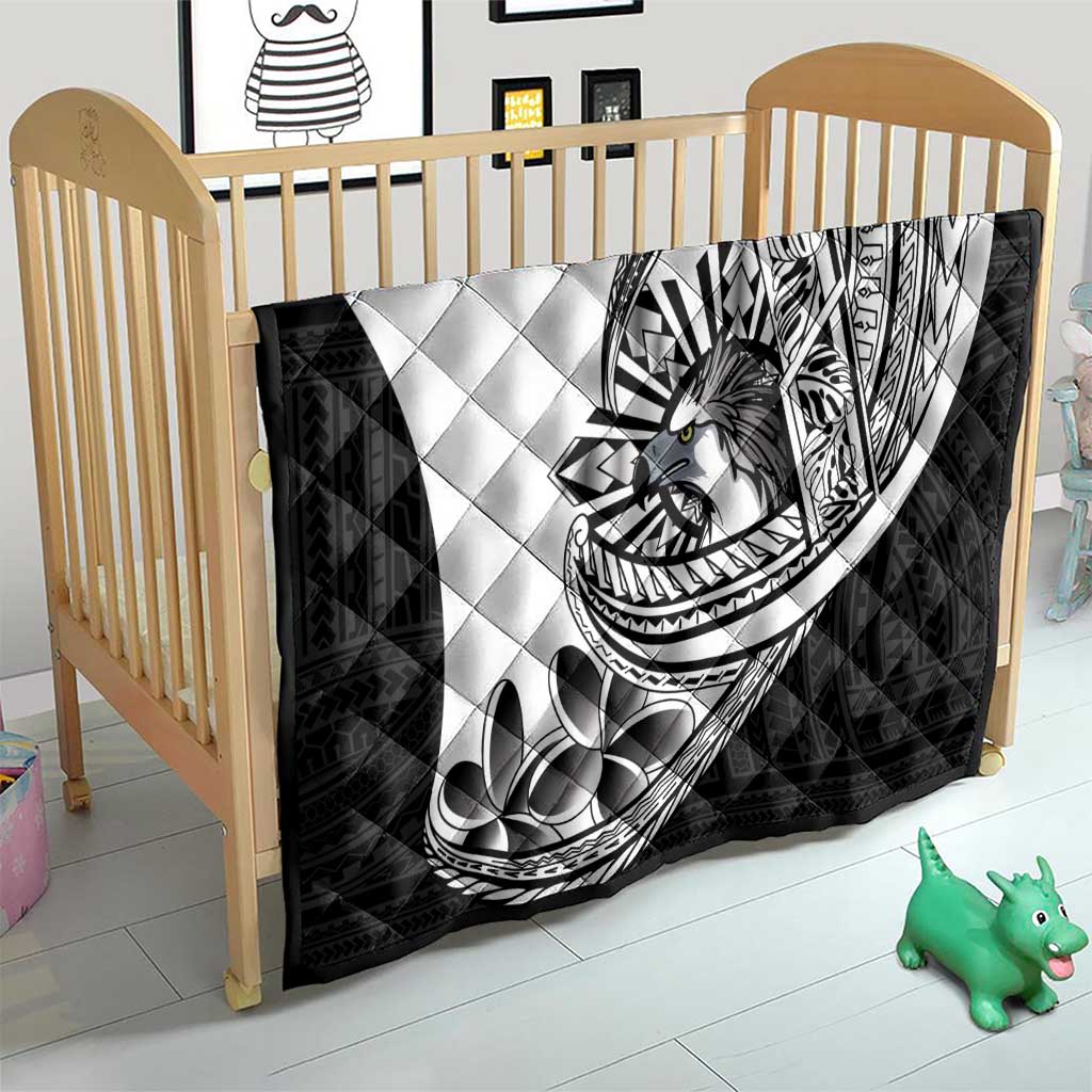 Philippines Eagle Sun Quilt Filipino Agila Polynesian Tattoo Black Color LT14 - Polynesian Pride