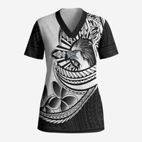 Philippines Eagle Sun Scrub Top Filipino Agila Polynesian Tattoo Black Color LT14 Adult Black - Polynesian Pride