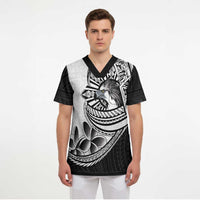 Philippines Eagle Sun Scrub Top Filipino Agila Polynesian Tattoo Black Color LT14 - Polynesian Pride
