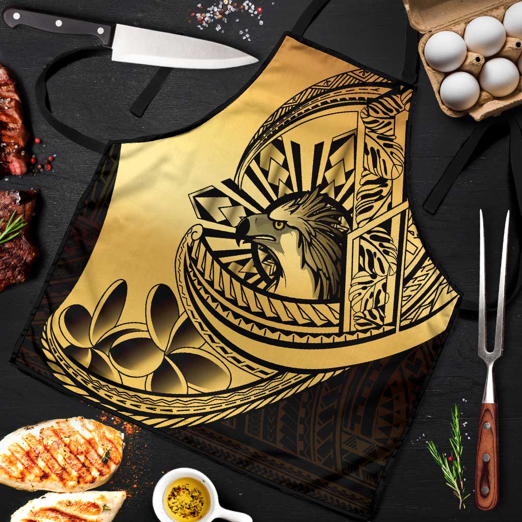 Philippines Eagle Sun Apron Filipino Agila Polynesian Tattoo Gold Color LT14 Gold - Polynesian Pride