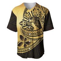 Philippines Eagle Sun Baseball Jersey Filipino Agila Polynesian Tattoo Gold Color LT14 Gold - Polynesian Pride