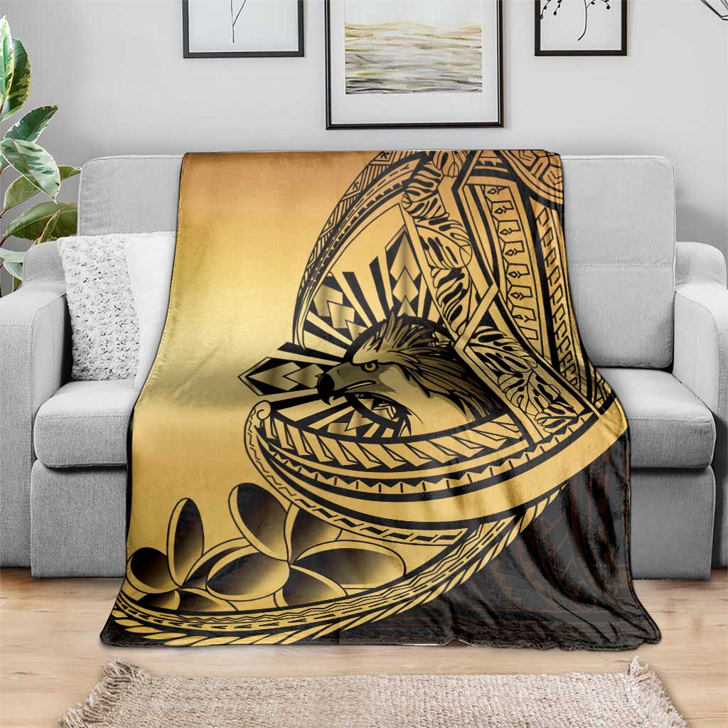 Philippines Eagle Sun Blanket Filipino Agila Polynesian Tattoo Gold Color LT14 - Polynesian Pride