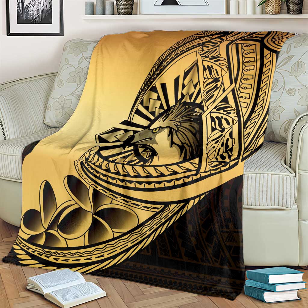 Philippines Eagle Sun Blanket Filipino Agila Polynesian Tattoo Gold Color LT14 - Polynesian Pride